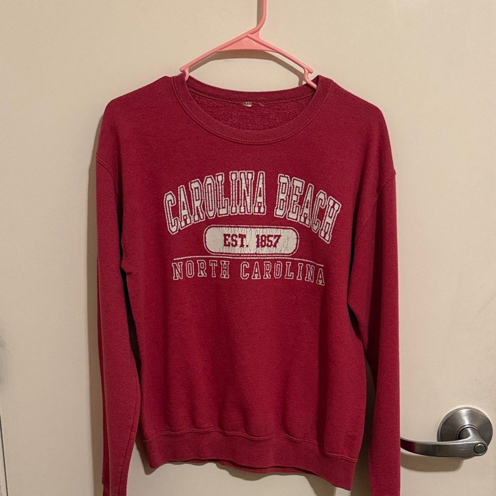 Red Carolina Beach Sweatshirt